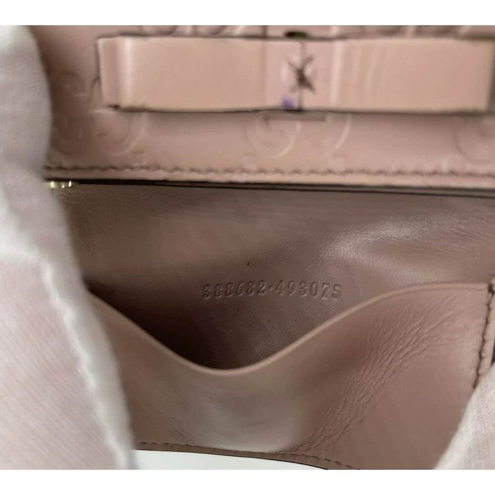 GUCCI Guccissima GG Logo Leather 6 Ring Key Case Pink – Authentic/80 - Picture 3 of 9